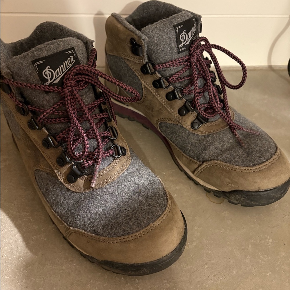 Danner Smoke Gray Wool Boots